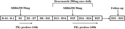 Effect of itraconazole on the safety and pharmacokinetics of antitumor SHR6390